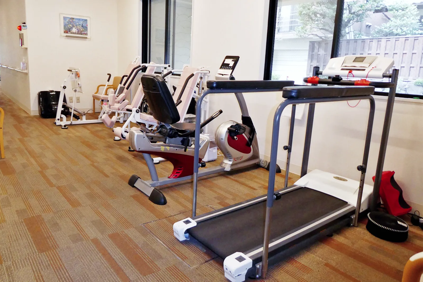 あずゆーらいく自由が丘の機能訓練の様子